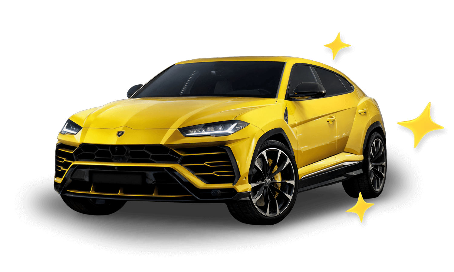 Yellow Lamborghini Urus